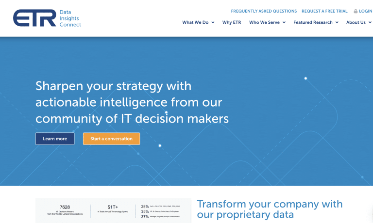 Expert network platform screenshot