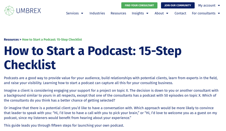 how to start a podcast