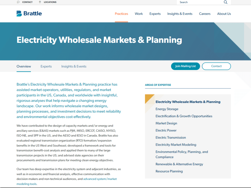 Brattle Group - Energy Practice