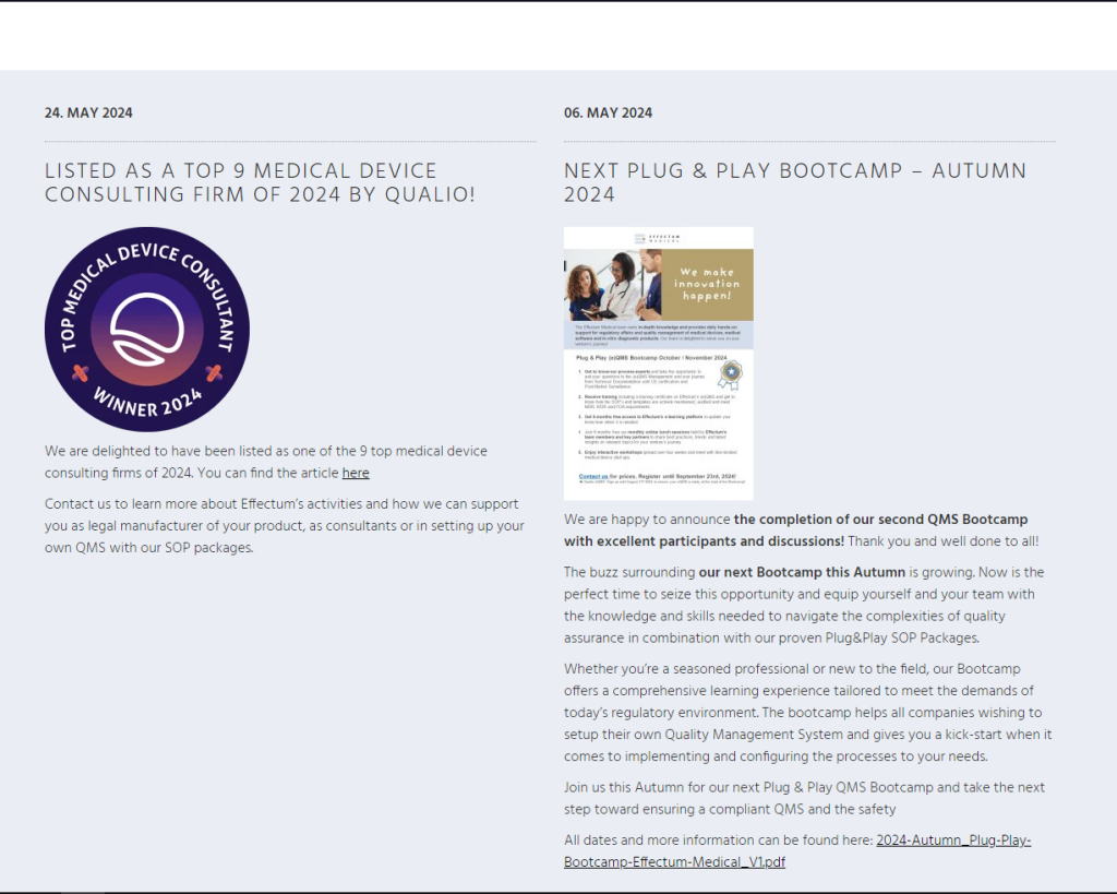 Effectum Medical Top Medical Device Consulting Firms