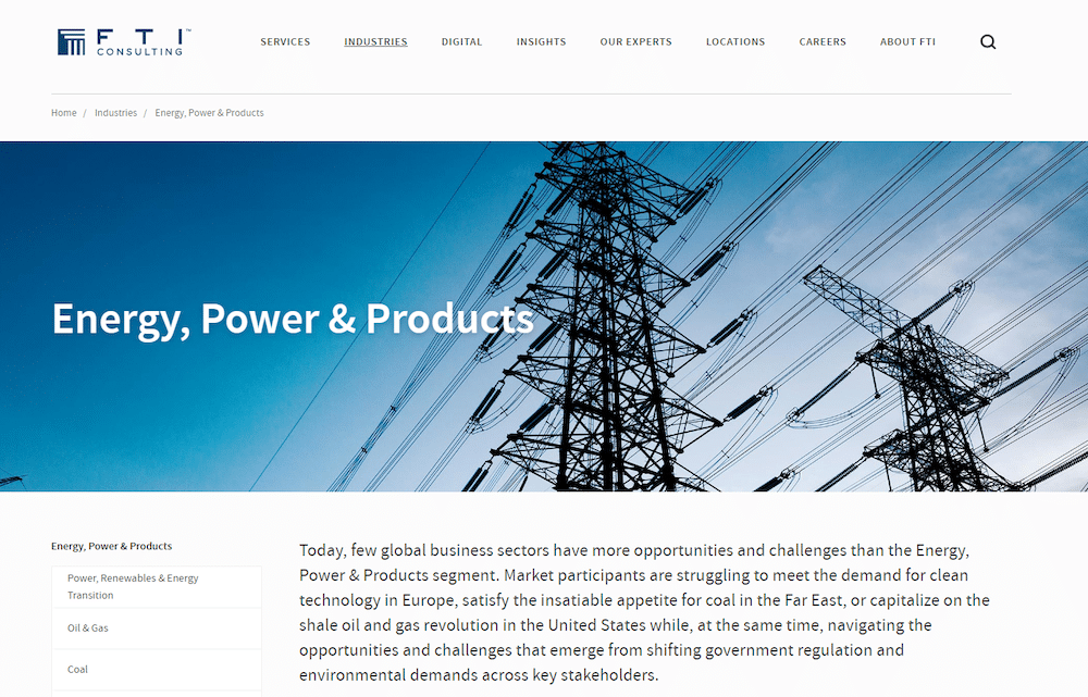 FTI Consulting - Energy