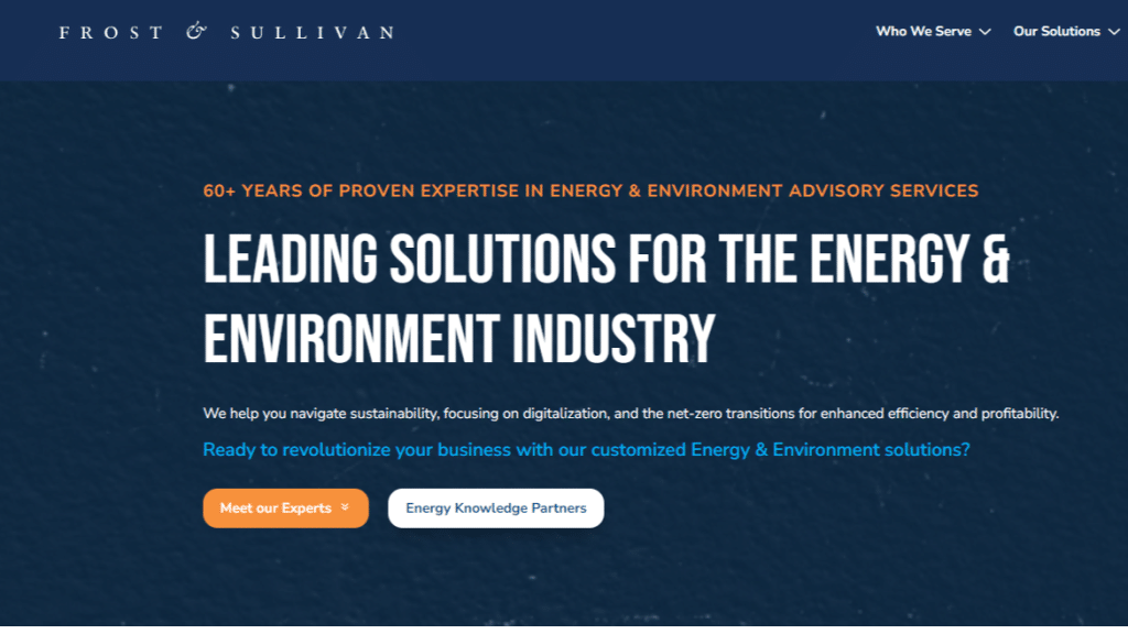Frost Sullivan - Energy Practice