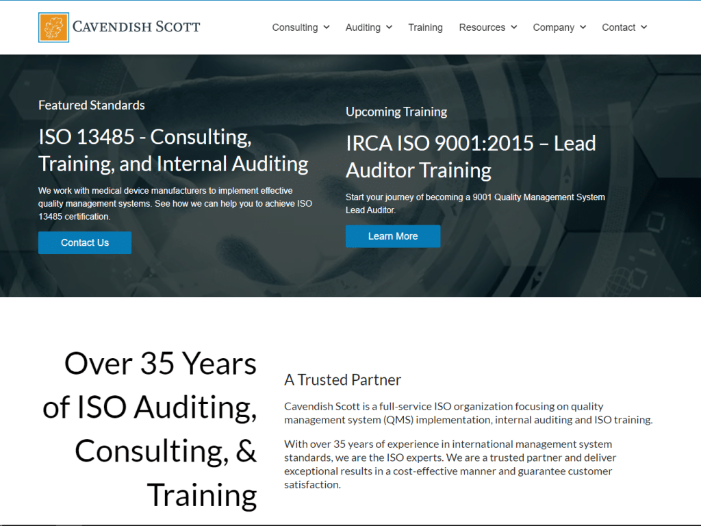 Cavendish Scott Top Medical Device Specialist Consulting Firms