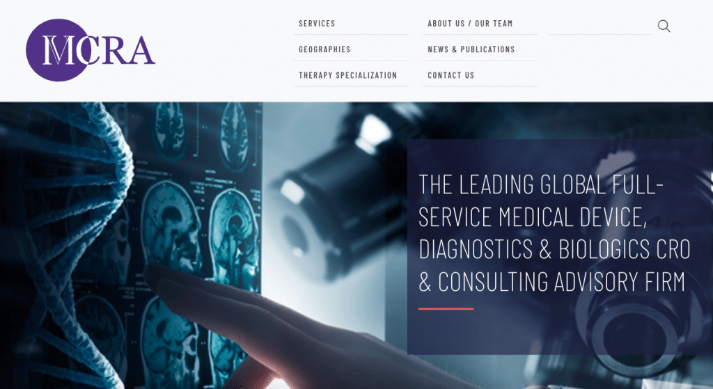 MCRA Top Medical Device Specialist Consulting Firms