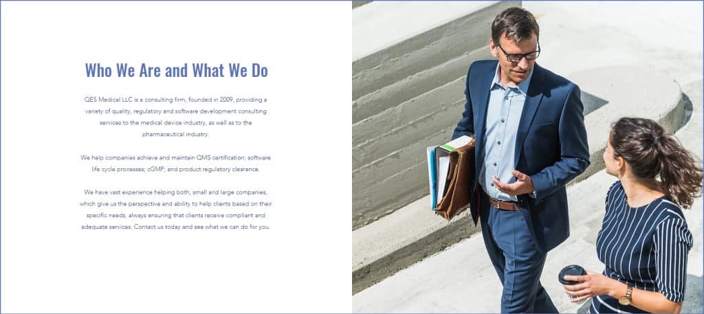 QES Top Medical Device consulting firm