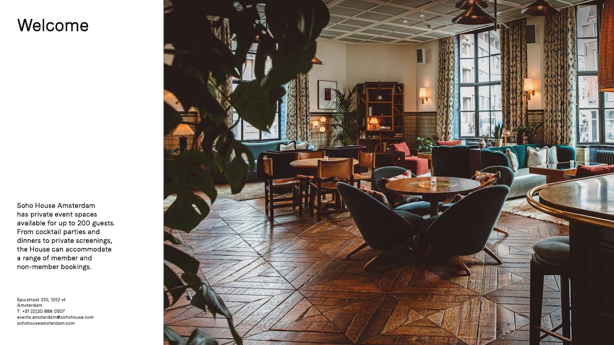 Soho House Best Venue in Amsterdam