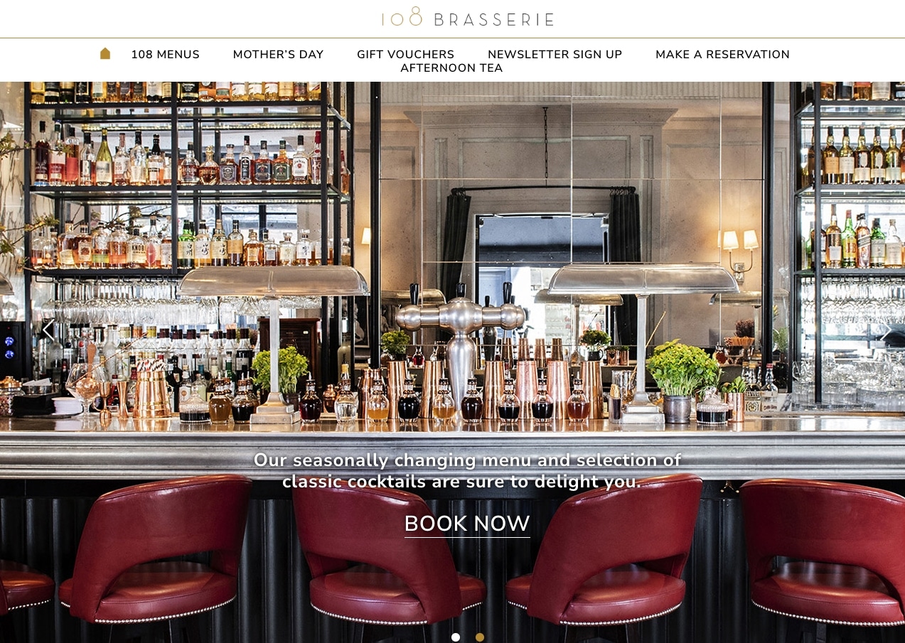 108 Brasserie Best Venue in London