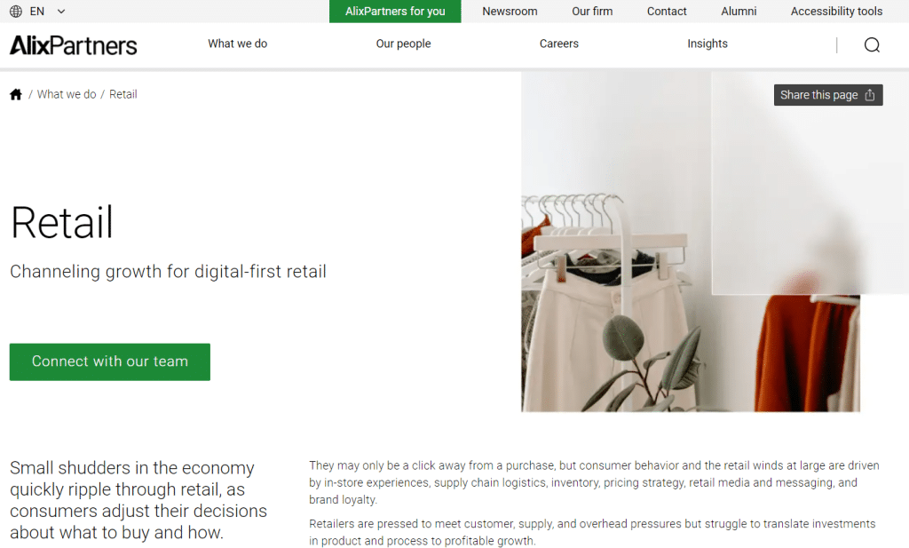 Alix Partners Top Retail Consulting Firms