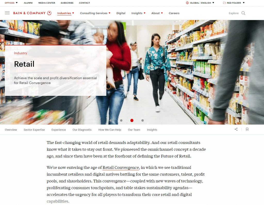 Bain & Company Top Retail Consulting Firms