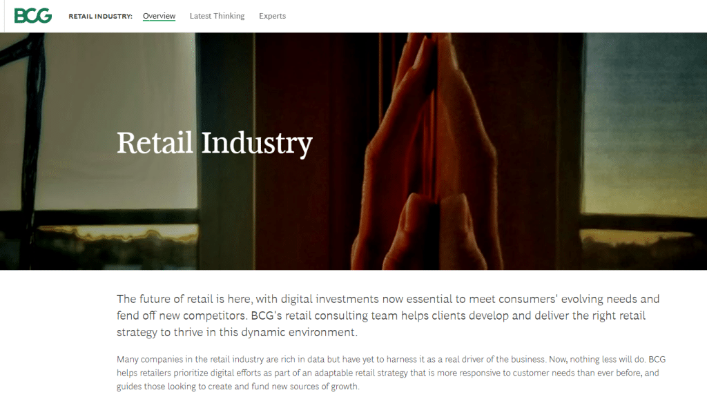 Boston Consulting Group (BCG) Top Retail Consulting Firms