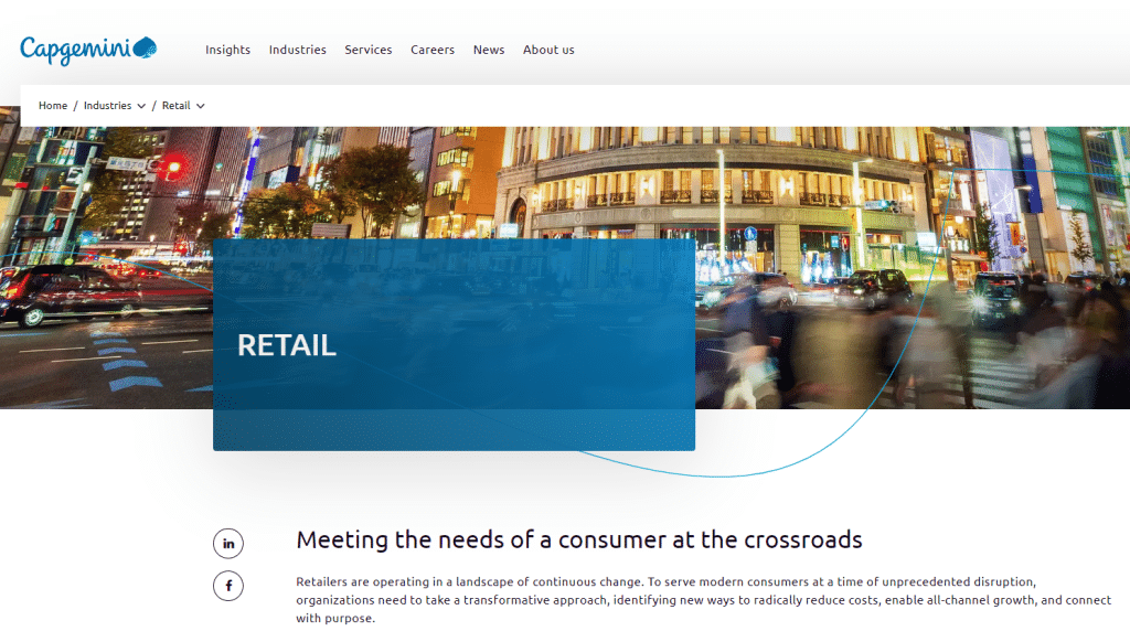 Capgemini Invent Top Retail Consulting Firms