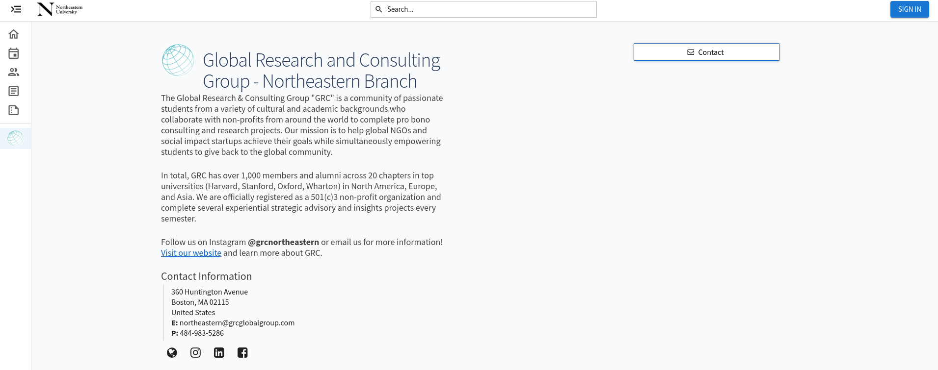 Northeastern University Global Research and Consulting Group