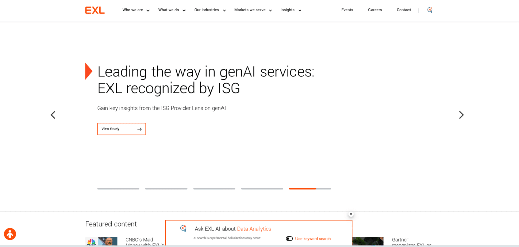 EXL Service Overview, Profile, and History