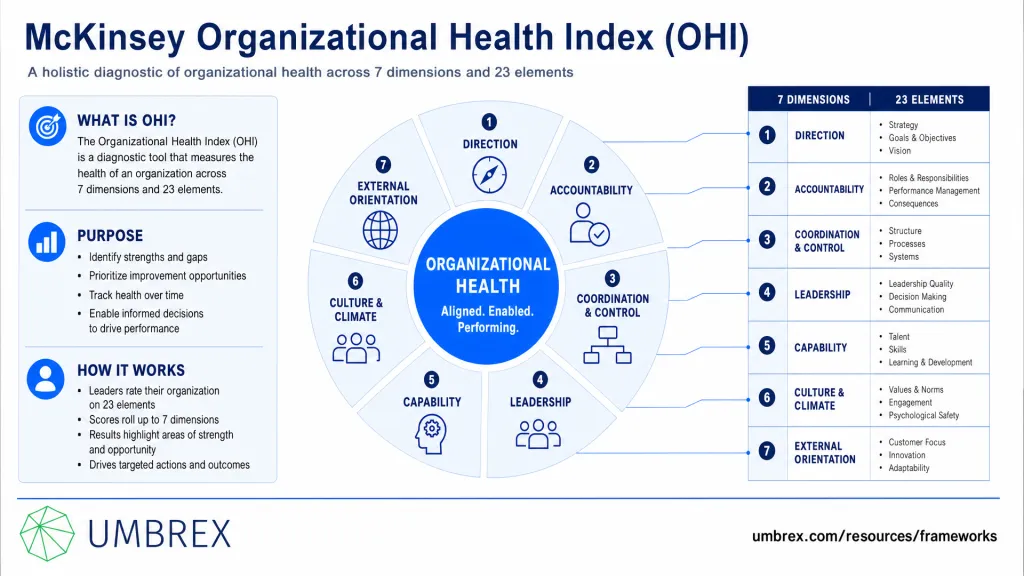 McKinsey Organizational Health Index (OHI) - Overview Image