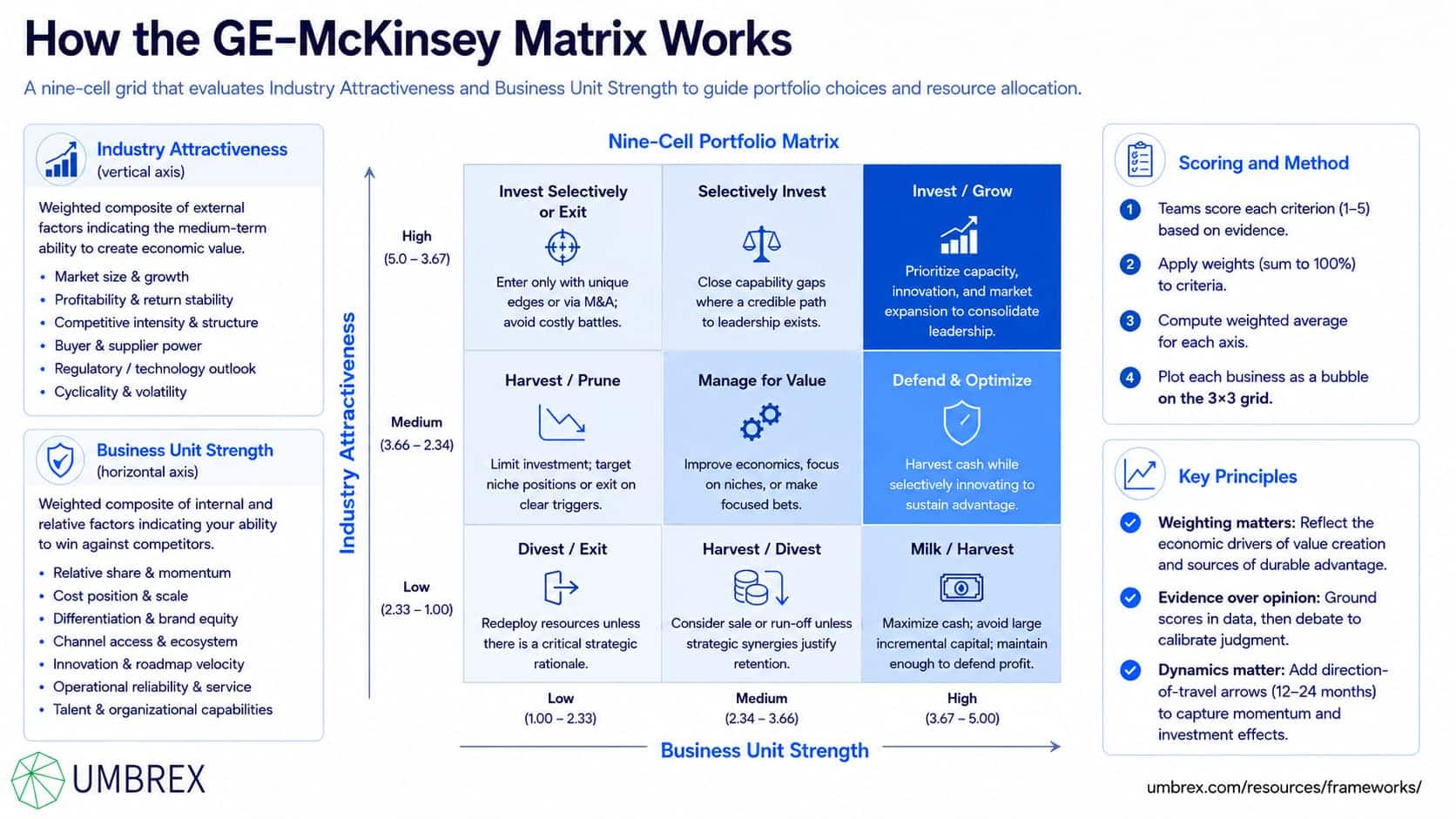 1411 - GE–McKinsey Portfolio Matrix - 3 - how it works