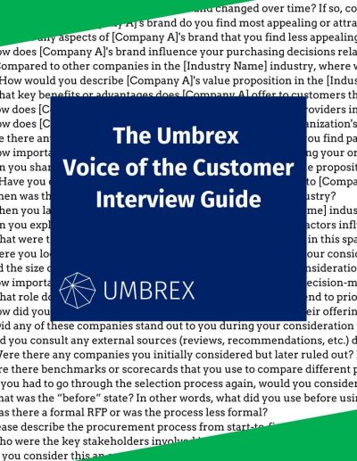 Voice of the customer interview guide - vertical image